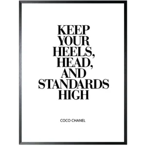 Topkwaliteit Art Print Chanel Quote AAP639